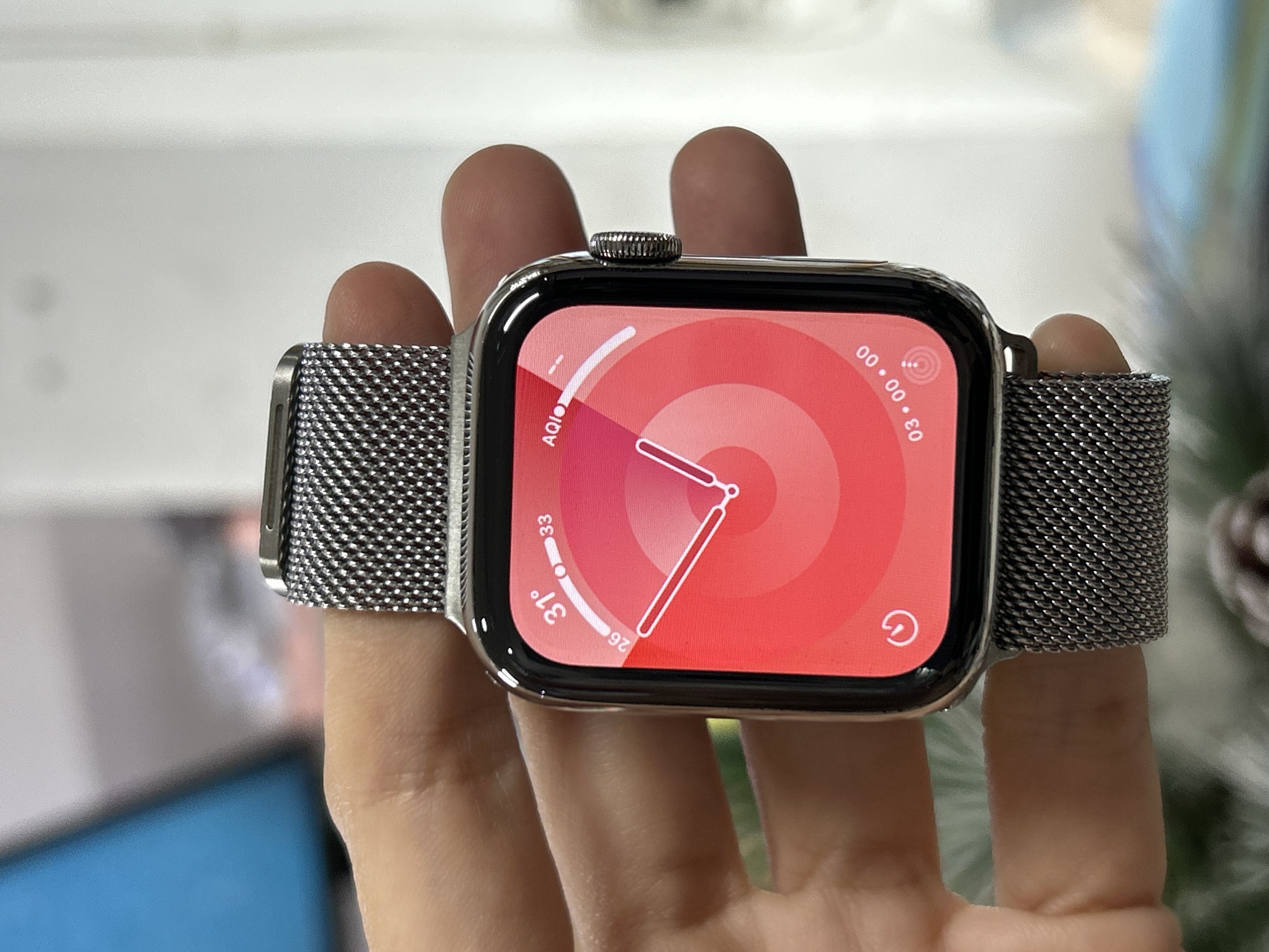 Apple Watch Series 6 44mm Thép Bạc eSIM 99%